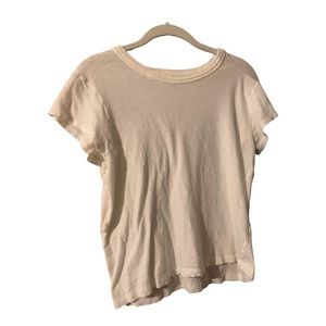 Madewell Round Neck Casual Short Sleeve T-shirt Size Small Stretchy